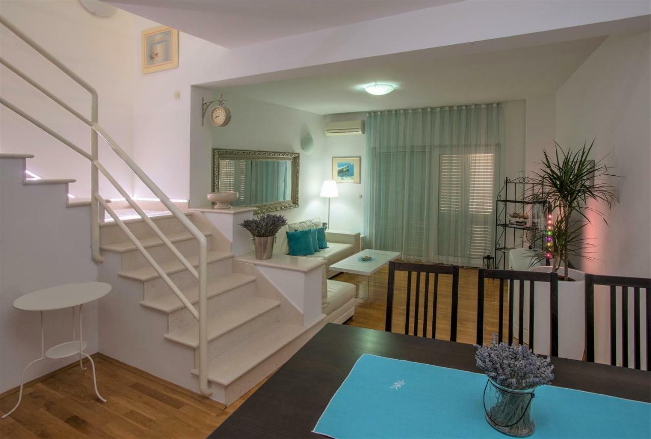 Andor - Lux, Two Beautiful Terraces With Sea & Sunset View Apartment มาคาร์สกา ภายนอก รูปภาพ
